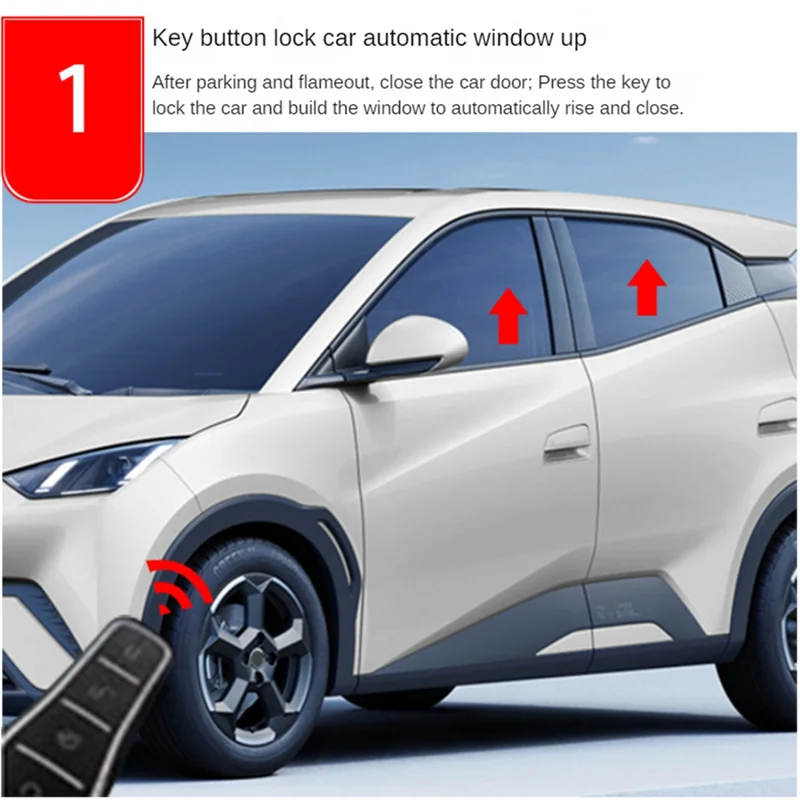 منظم نافذة أوتوماتيكي عملي obd التوصيل أقرب وحدة رفع نافذة السيارات ل BYD دولفين 2023-2024 1 قطعة #3