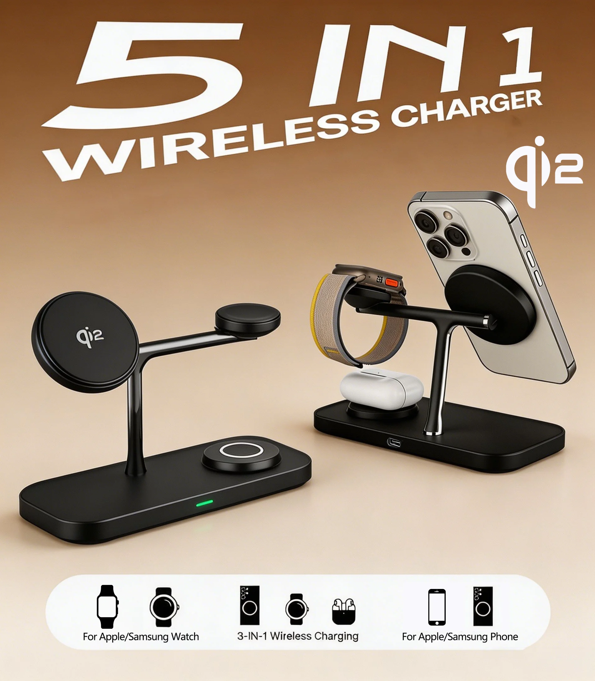 timess-qi2-ワイヤレス充電器-iphone17-16-15-14-pro-max対応-apple-watch-iwatch対応-airpods-3-2-pro対応-充電ステーション-スタンド-パッド