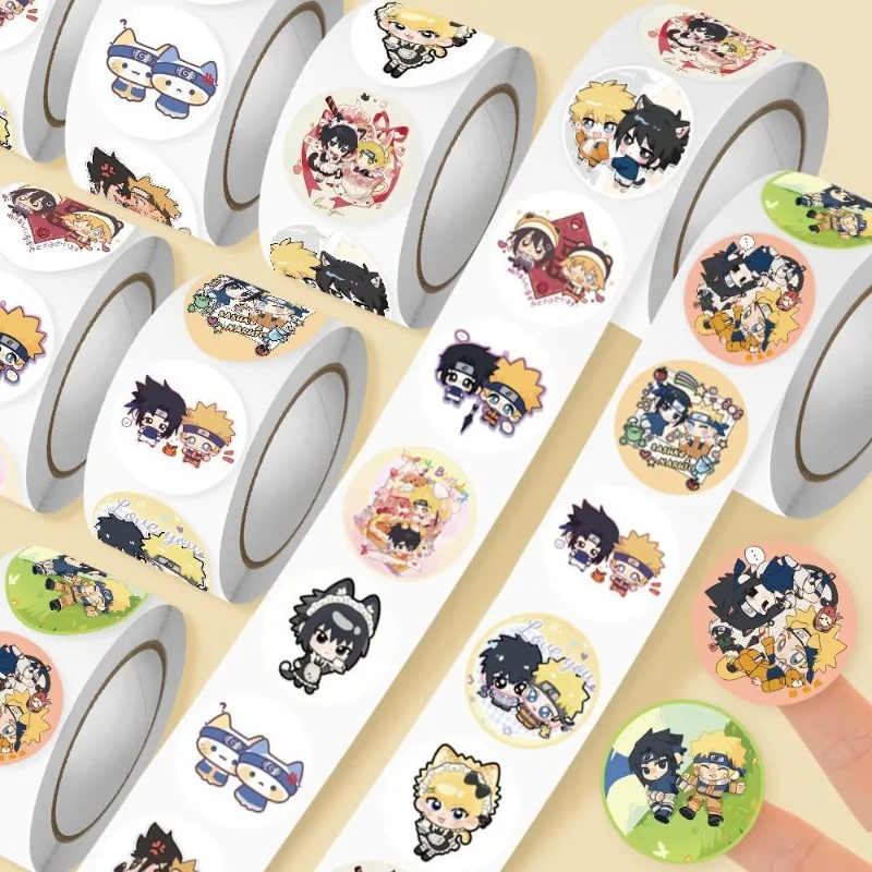 Naruto Rolling stickers Sasuke Uchiha and Uzumaki Naruto Cartoon High-Appearance Fashionable Portable Student Journal Stickers view 6