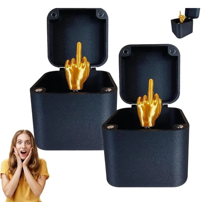 Mittelfinger in einer Box, Überraschungs-Parodie-Streich-Gag-Geschenke für Männer, weiße Elefanten-Geschenke für Erwachsene, Valentinstagsgeschenk für Frauen