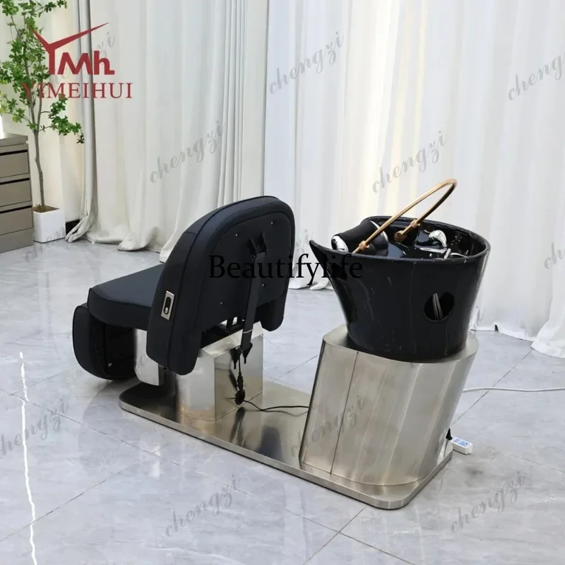M138 TTT Electric hair washing massage head spa salon reclining lay down shampoo chair