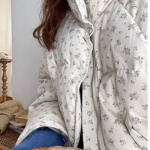 Frauen Fighhr 2024 Winter Down Jacke neuer koreanischer Blumenkragen Kurzer Mantel verdickte Brot weibliche Jacke draußen 10 Hauptverkaufsmantel über alle Blumen - №9