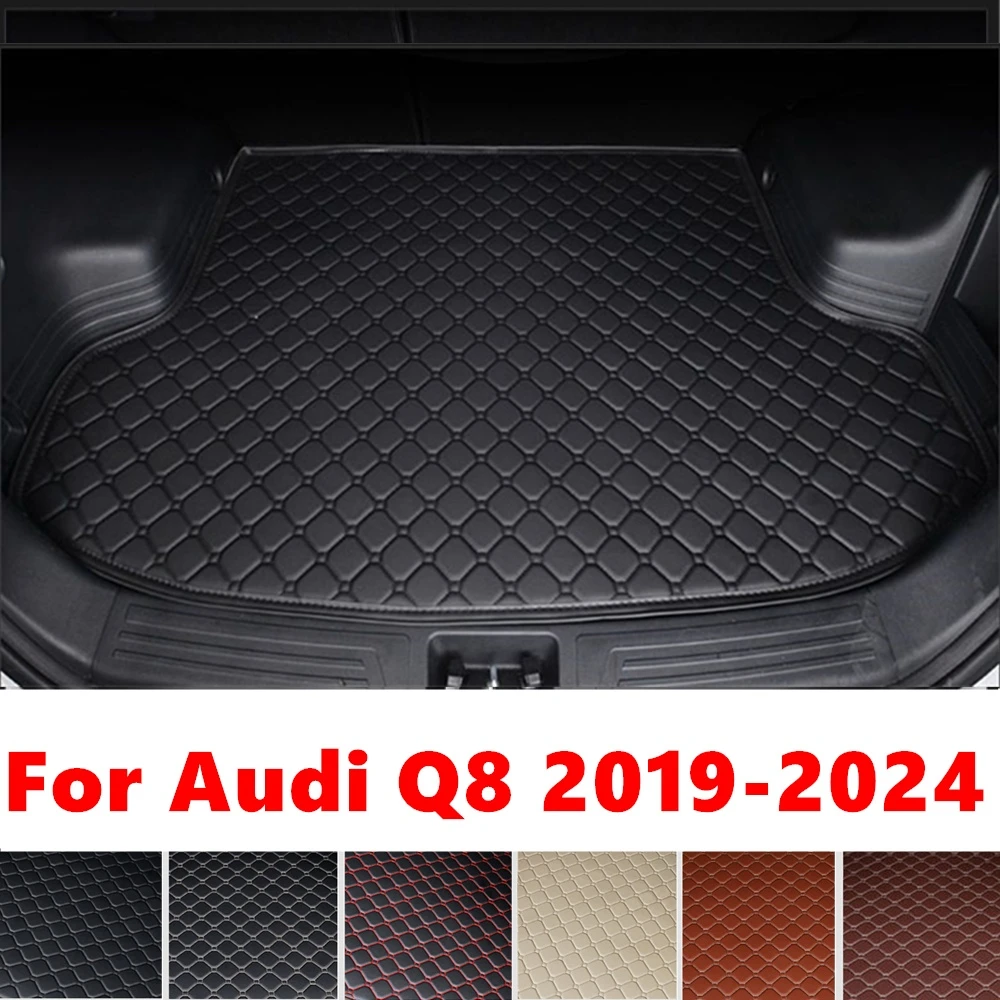 

Car trunk mat for AUDI Q8 2024 23 2022 2021-2019 Rear Cargo Liner Protect Cover Interior Accessories Tail Boot Tray luggage Pad