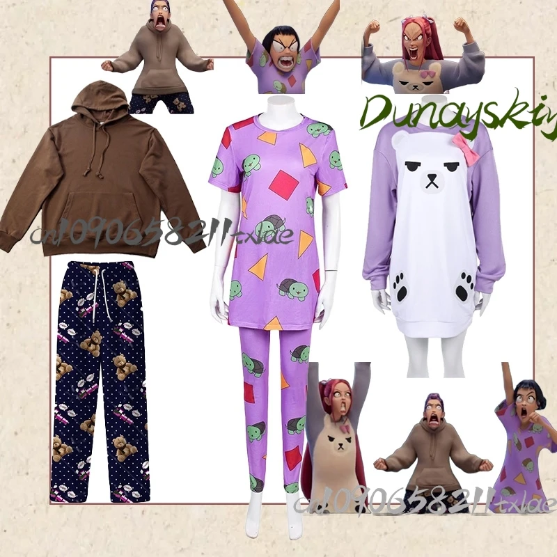 

KPop Demon Hunters Huntrix Rumi Zoey Mira Cosplay Costumes Kawaii Cool Pajamas Jirai Kei Fans Gifts Daily Party Halloween