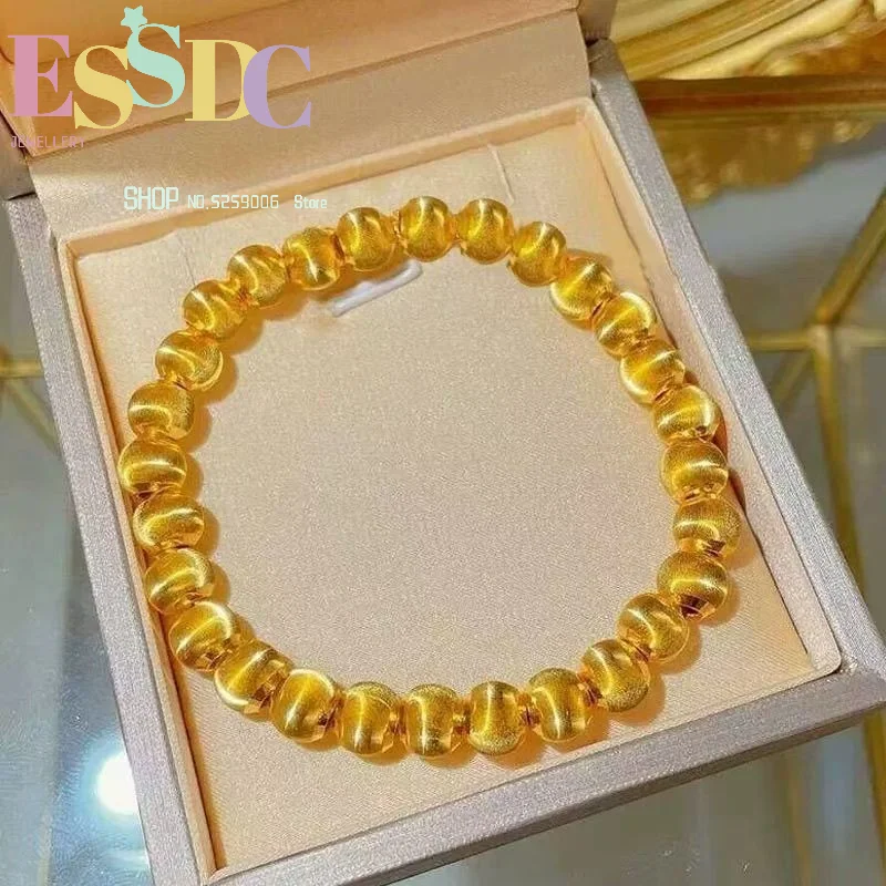 Gold sparkling cat eye bead transfer bead bracelet for women fashionable simple and versatile bracelet exquisite and