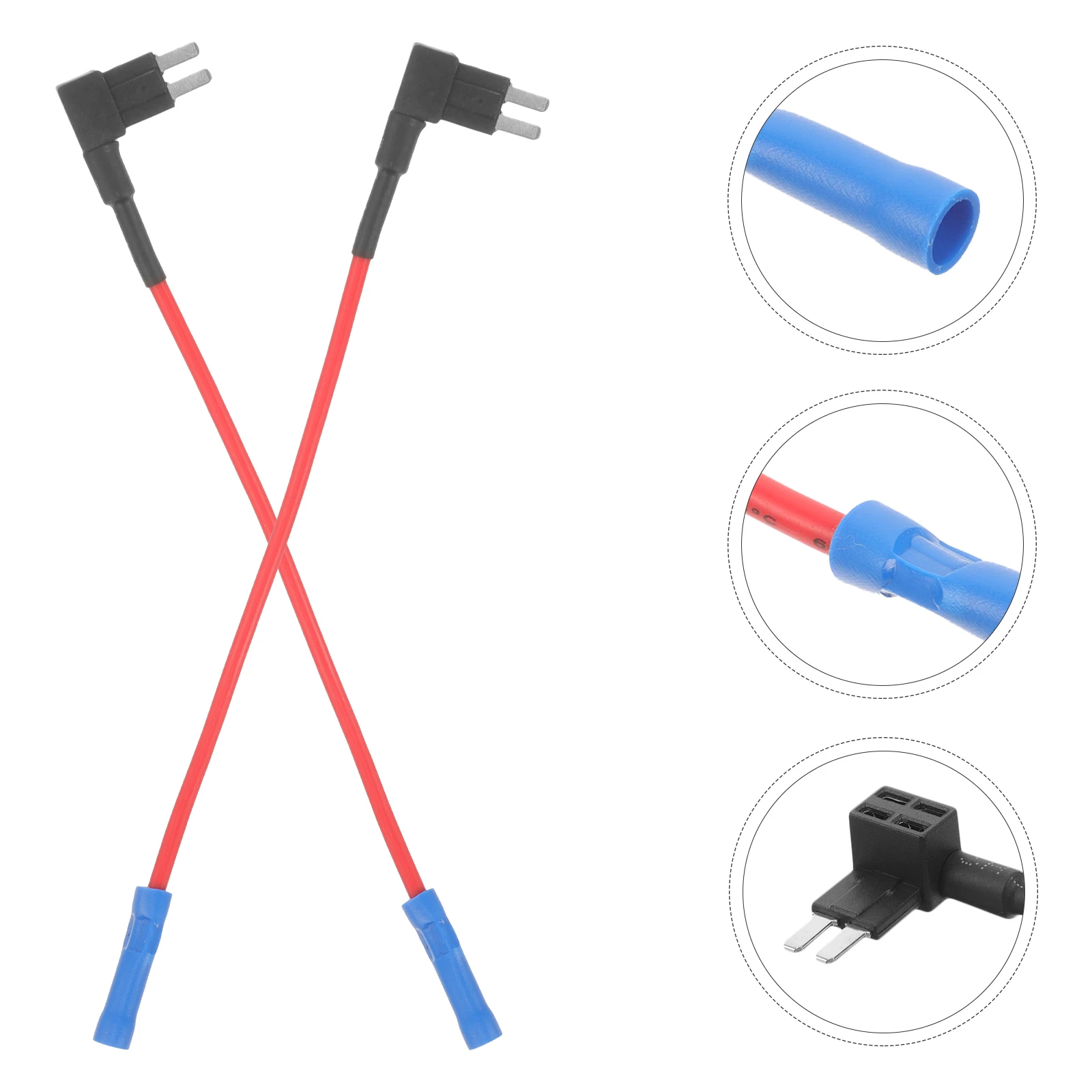 

6pcs Mini Inline Fuse Holder Socket Tap 80A Max Current Car Electronics Protection Device Automotive Adapter