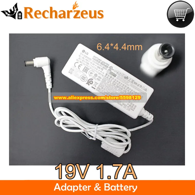 

Genuine 19V 1.7A AC Adapter ADS-40SG-19-3 Laptop Charger for LG FLATRON 22EN43T-B E2242C-BN 22MP55HA 27EA33V-BIPS277L-BN LED