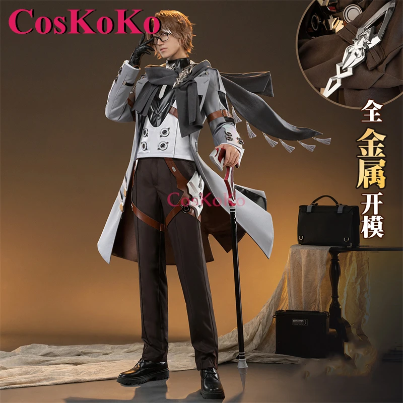 CosKoKo Welt Yang Cosplay Game Honkai: Star Rail Costume Handsome Fashion Combat Uniforms Halloween Party Role Play Clothing