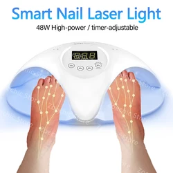 2-In-1 dispositivo Laser per unghie fungine riparazione unghie veloci fungo onicomicosi riparazione unghia del piede unghia rimuove il fungo del chiodo cura dei piedi