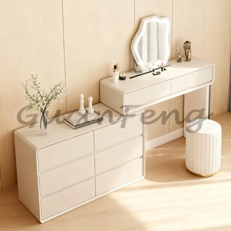 Solid wood paint dresser wardrobe integrated