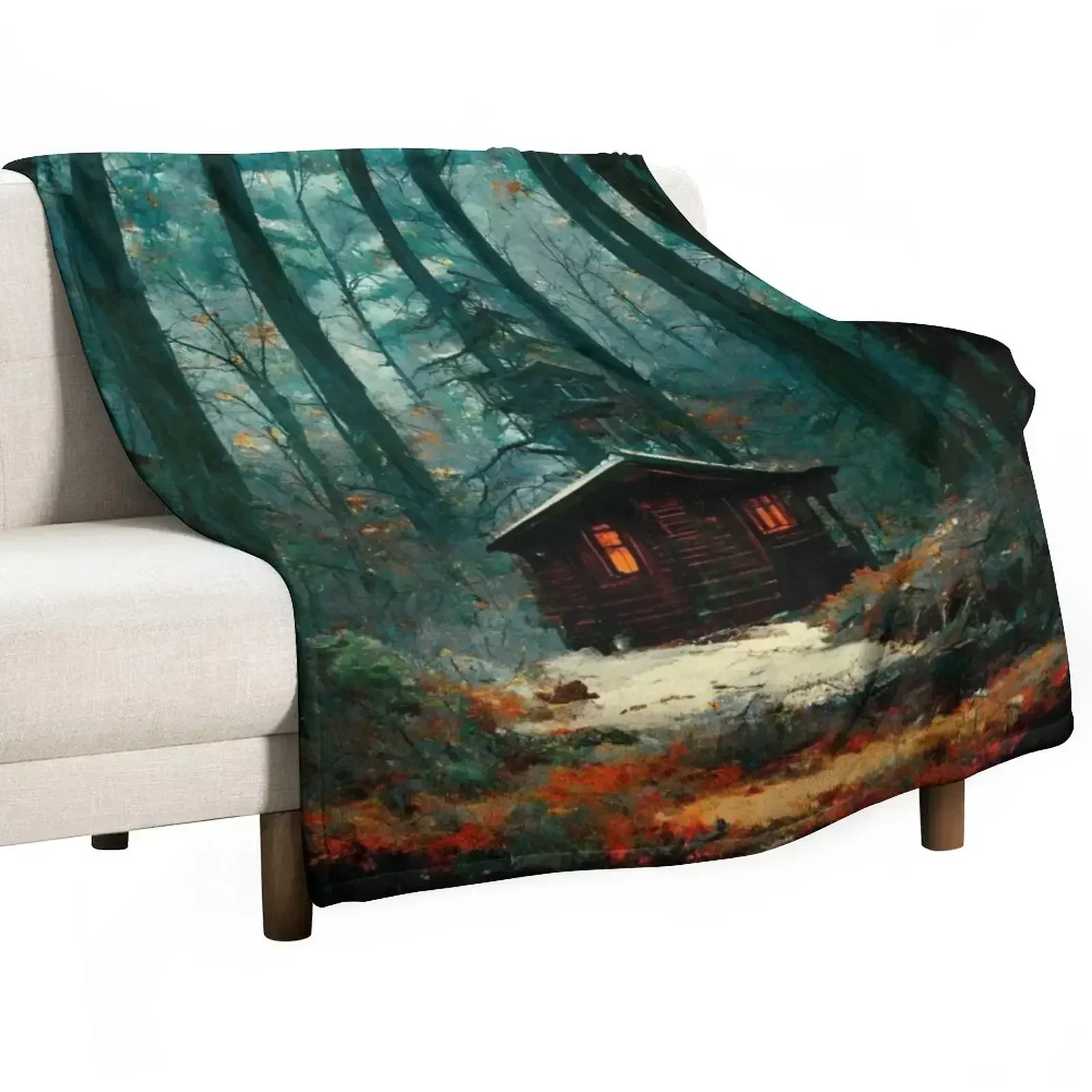 

Cabin In The Woods Throw Blanket Single Cute Plaid Blankets