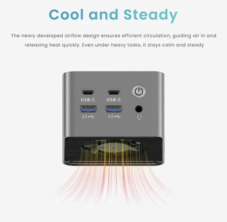 Topton Super Mini Firewall PC M1 AMD R3 5425U 4x 2.5G LAN I226-V 8GB LPDDR4 جيب كمبيوتر ألعاب صغير Proxmox PfSense TV Box