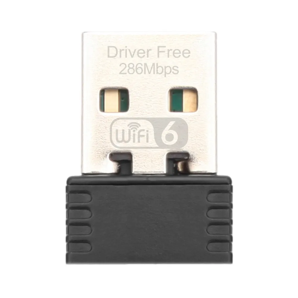 WIFI 6 Adapter AX286 Network Card Mini USB Dongle 2.4GHz 802.11AX Signal Reception For PC Laptop Windows 10/11