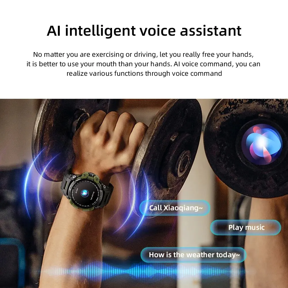 LOKMAT ATTACK PRO Smart Watch Outdoor Fitness Watch IP68 Health Detection Function Compatible with IOS and Android Systems