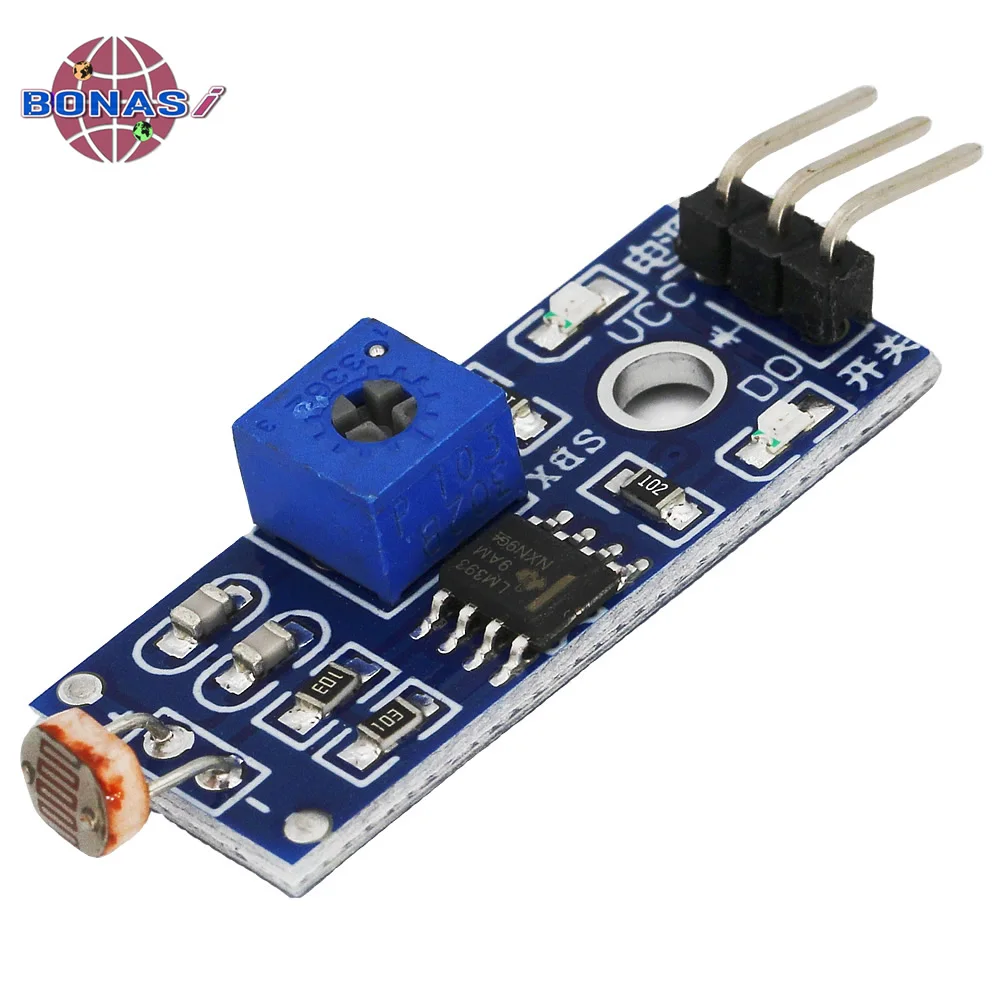 Photosensitive Sensor Module 3.3-5V 3 Pin Photoresistor Light Detection Resistance Module Photo Resistor for Arduino