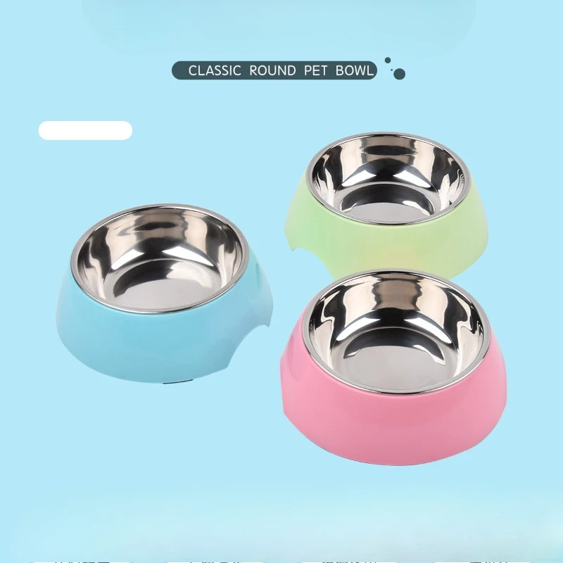 Stainless Steel Dog Bowl Small Round Food Set Cats Dogs Pet Supplies Feeders Bowl Easy To Clean Products Accessories Cat Bowl