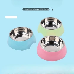 Stainless Steel Dog Bowl Small Round Food Set Cats Dogs Pet Supplies Feeders Bowl Easy To Clean Products Accessories Cat Bowl