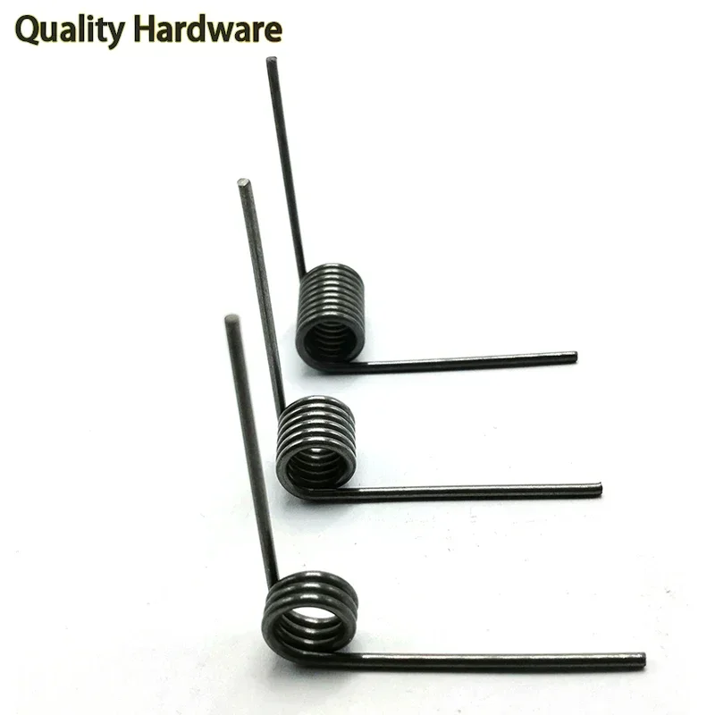 10 Pcs Wire Diameter 2.5 Mm 65Mn Steel Small V Shaped Coil Torsion Spring 60 90 120 180 Degree Spring Clip 3 Laps 6 Laps 9 Laps