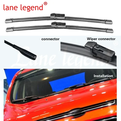 Imagen 2 del producto Limpiaparabrisas delantero y trasero para coche, juego de escobillas de limpiaparabrisas para Chevrolet TrailBlazer MK2 2012-2020, ventana de parabrisas 22 ""+ 18"" + 12""