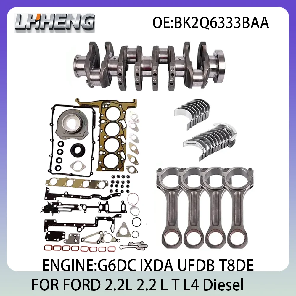 Kit de revisión de biela de cojinete de cigüeñal de motor para FORD C-MAX FOCUS GALAXY GRAND KUGA PANGER S-MAX 2.2L 2.2 L T 01-20