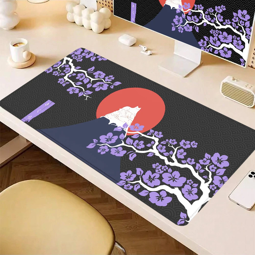 Hot selling item Japanese Cherry Cat Computer Mouse Pad Desk Office Accessories Cabinet Keyboard Gaming Mats XXL Large Mause Pad