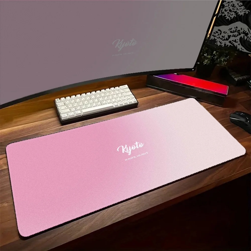 

Kawaii Buauty Colorful Mouse Pad PC Blue Yellow Purple Gamer Mousepad XXL Keyboard Rug Laptop Gaming Rubber Desk Mat