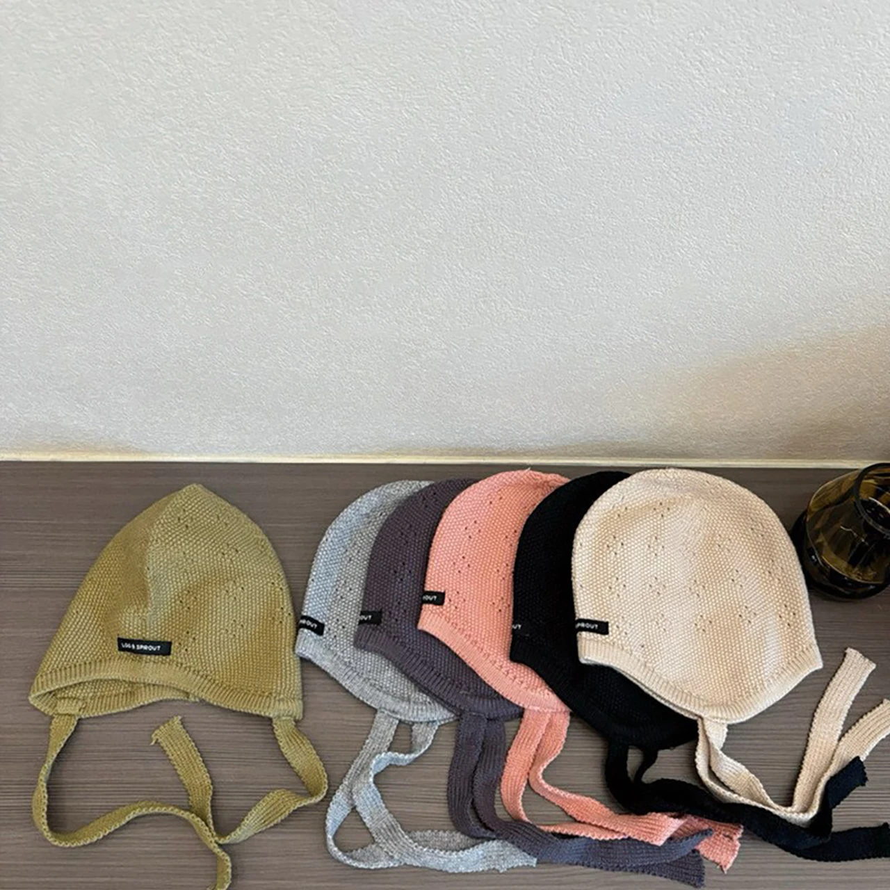 

Solid Color Woolen Ear Protection Hat For Baby Thermal Headgear 10-36Month Toddler Pullover Cap Children Winter Warm Knit Beanie