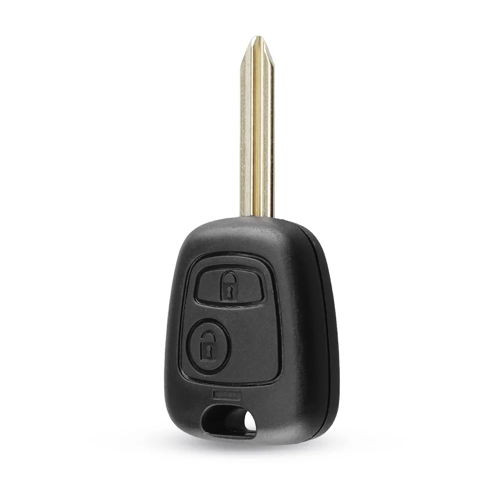 KEYYOU obudowa kluczyka do samochodu Fob dla Citroen C1 C2 C3 Saxo Xsara Picasso Berlingo klucz zdalny z dwoma przyciskami Fob