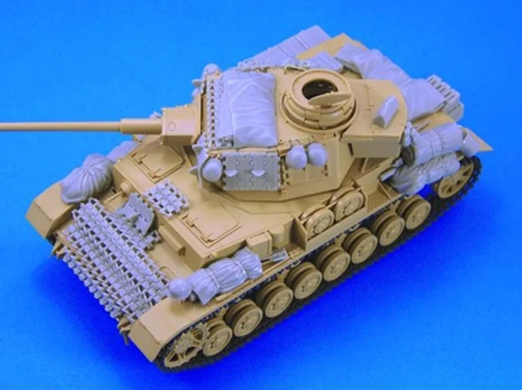 Kit de montaje de modelo de figura de resina 1:35, tanque de batalla principal, piezas de modificación sin pintar (sin tanque)