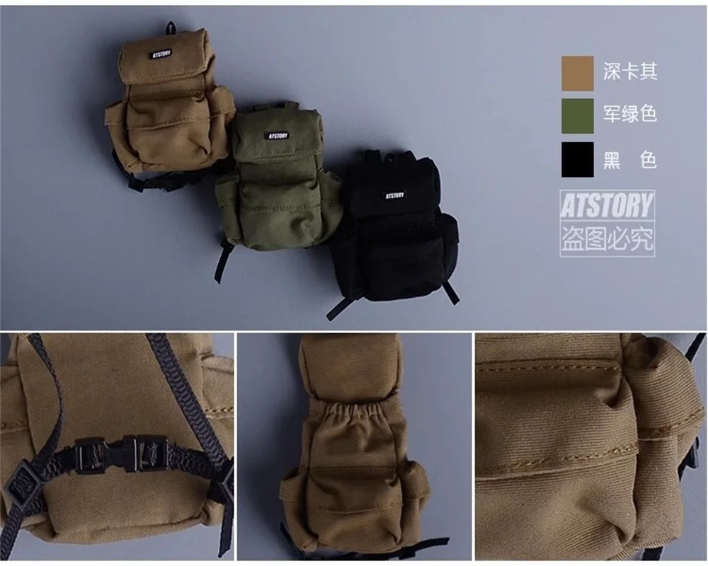 

ATStory 1/12 Soldier Accessories Trendy Shoulder Hiking Trip Backpack Model Fit 6'' Action Figures Body In Stock