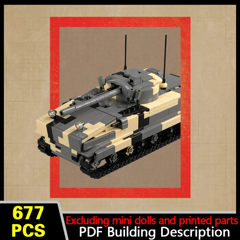BMP-3 Infantry Fighting Vehicle Model MOC Building Bricks War Equipment Modular Technology Gifts Holiday Assemble Children Toys