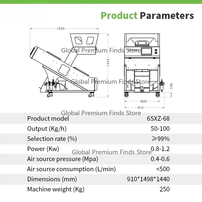 Colour Sorter  Manufacturer Processing Seed Optimizing Machine Abd Selecting Equipment Seed Color Sorting Machine