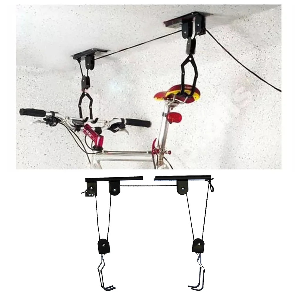 Detachable Bike Hanger Wall Storage Rack Stand Hanging Heavy Duty Hangers Hook Mount Black