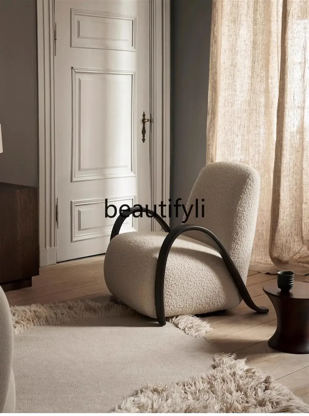 

Modern single sofa chair wabi sabi Danish Nordic minimalist sofa chair single lounge chair