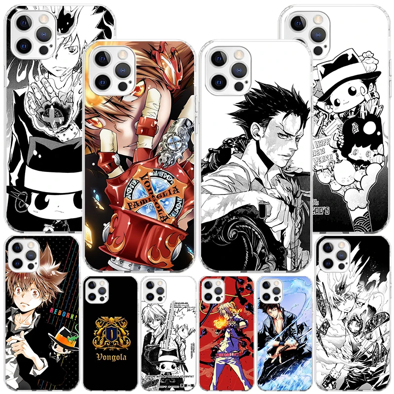 Katekyo Hitman Reborn Phone Case For iPhone 16 Pro Max 15 + 14 Plus 11 12 13 Mini Xs X XR 7 8 SE Personalized Gift Print Cover