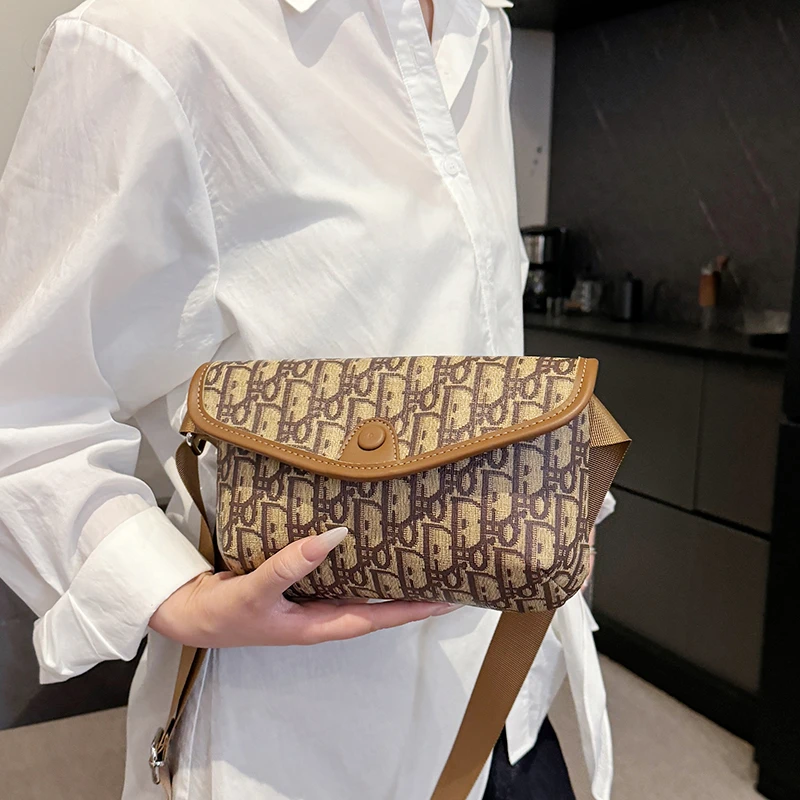 

Классическая и модная женская сумка через плечо, портативный портативный кошелек, регулируемый дизайн ремня, сумка через плечо