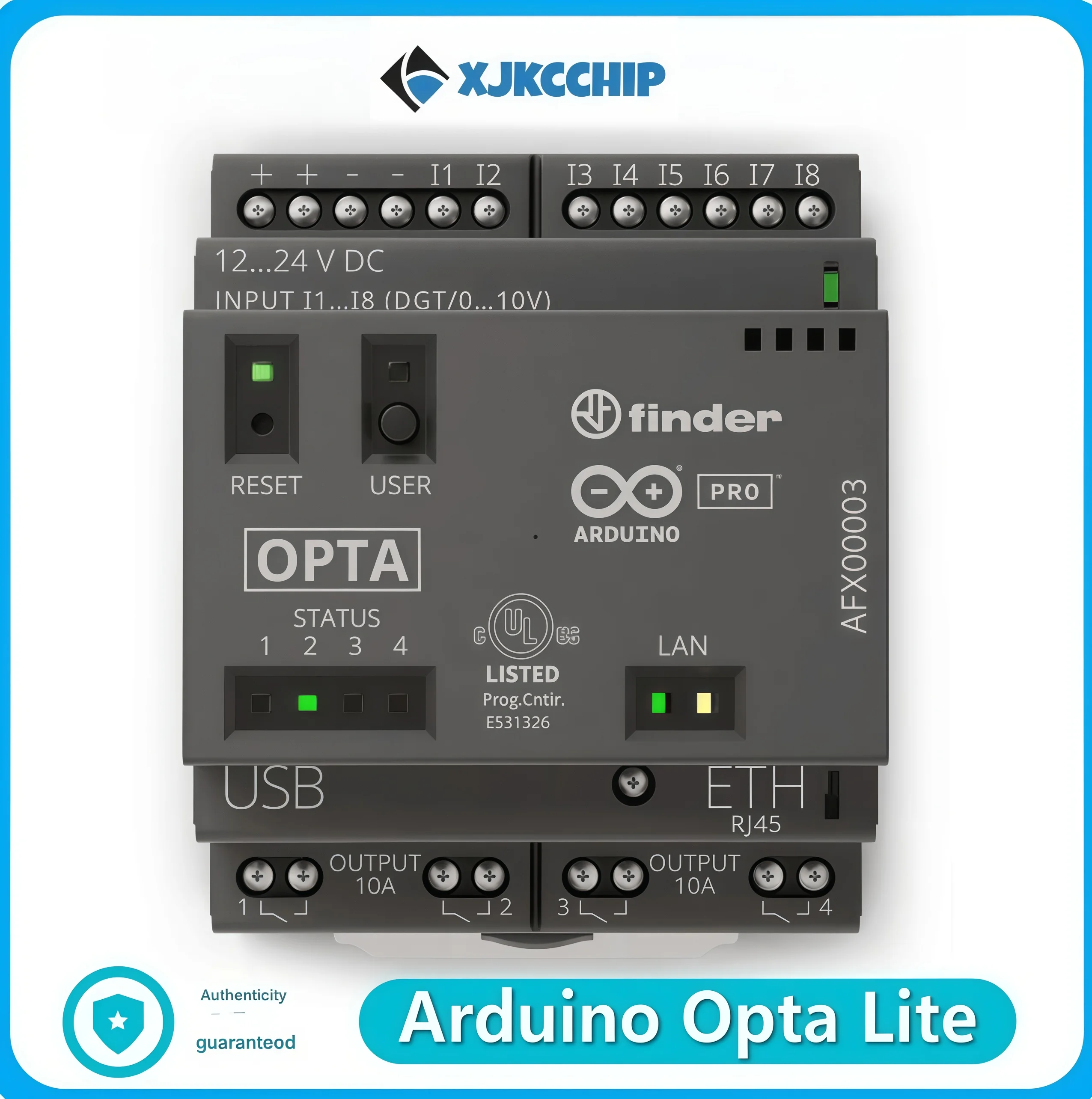 Arduino Opta Lite AFX00003 Micro Programmable PLC Industrial IoT Ethernet