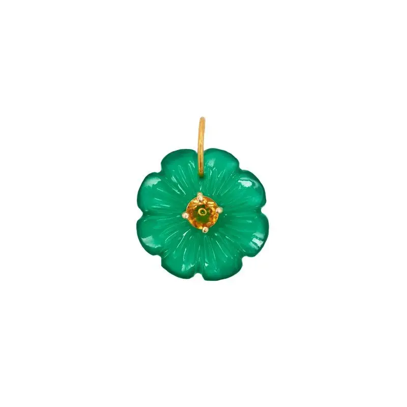 Bunter Harz-Blumen-Zirkon-Anhänger für DIY-Halskettenherstellung, Alltagskleidung, Dating und Geschenke für Frauen – Detail 16