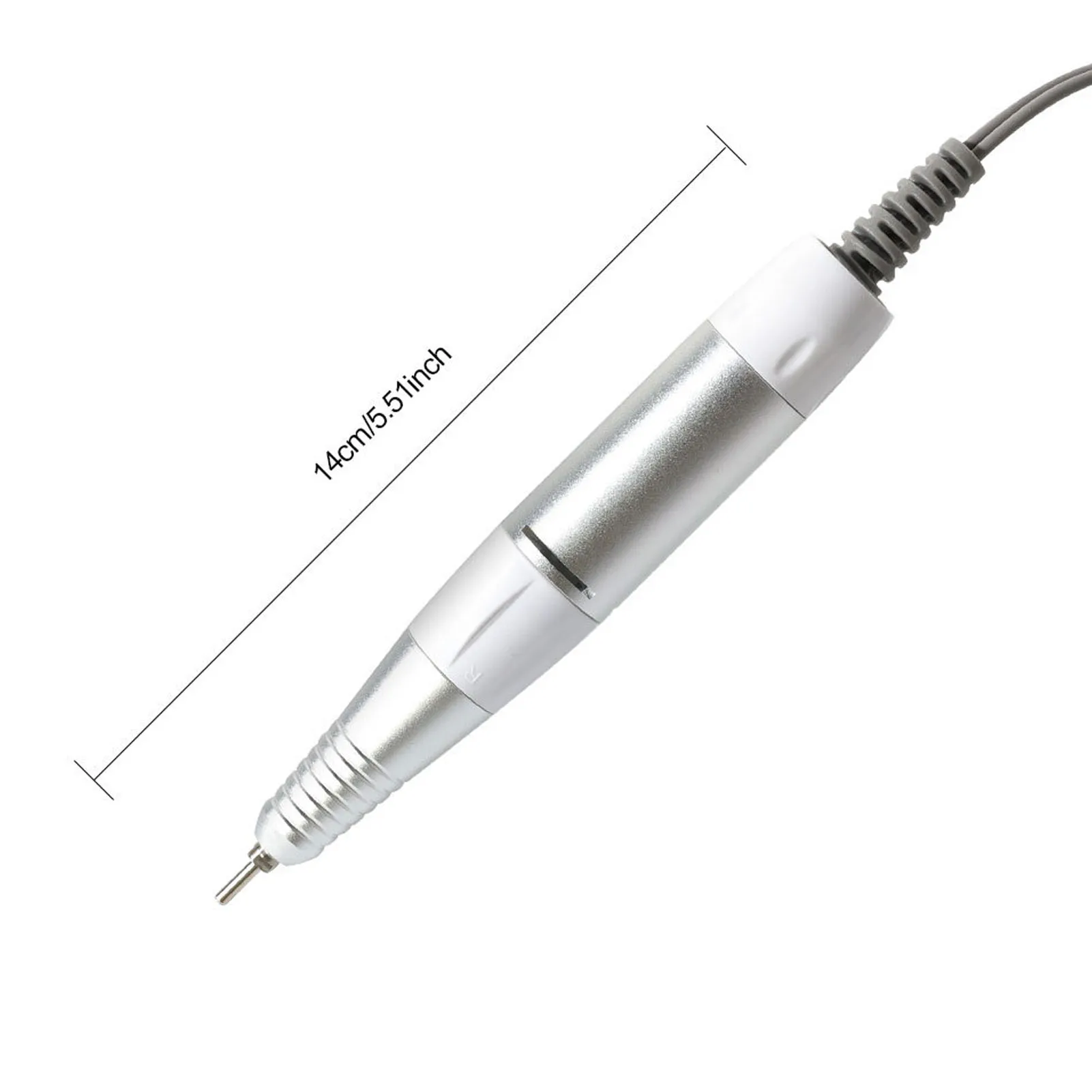 Nagelboorhandstuk Polijsthandstuk Vervangend aluminium elektrisch nagelboorhandvat voor nagelpolijstmachine met pinplug