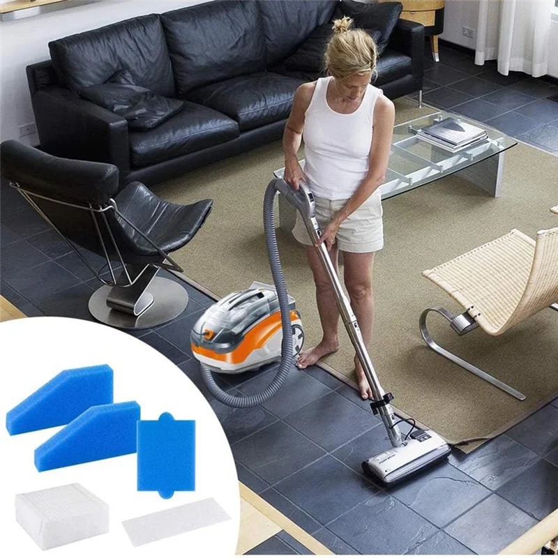 JDZD 2 Set 787241 استبدال فلتر التنظيف للمكانس الكهربائية Thomas Aqua + Multi Clean X8 Parquet، Aqua + Pet & Family