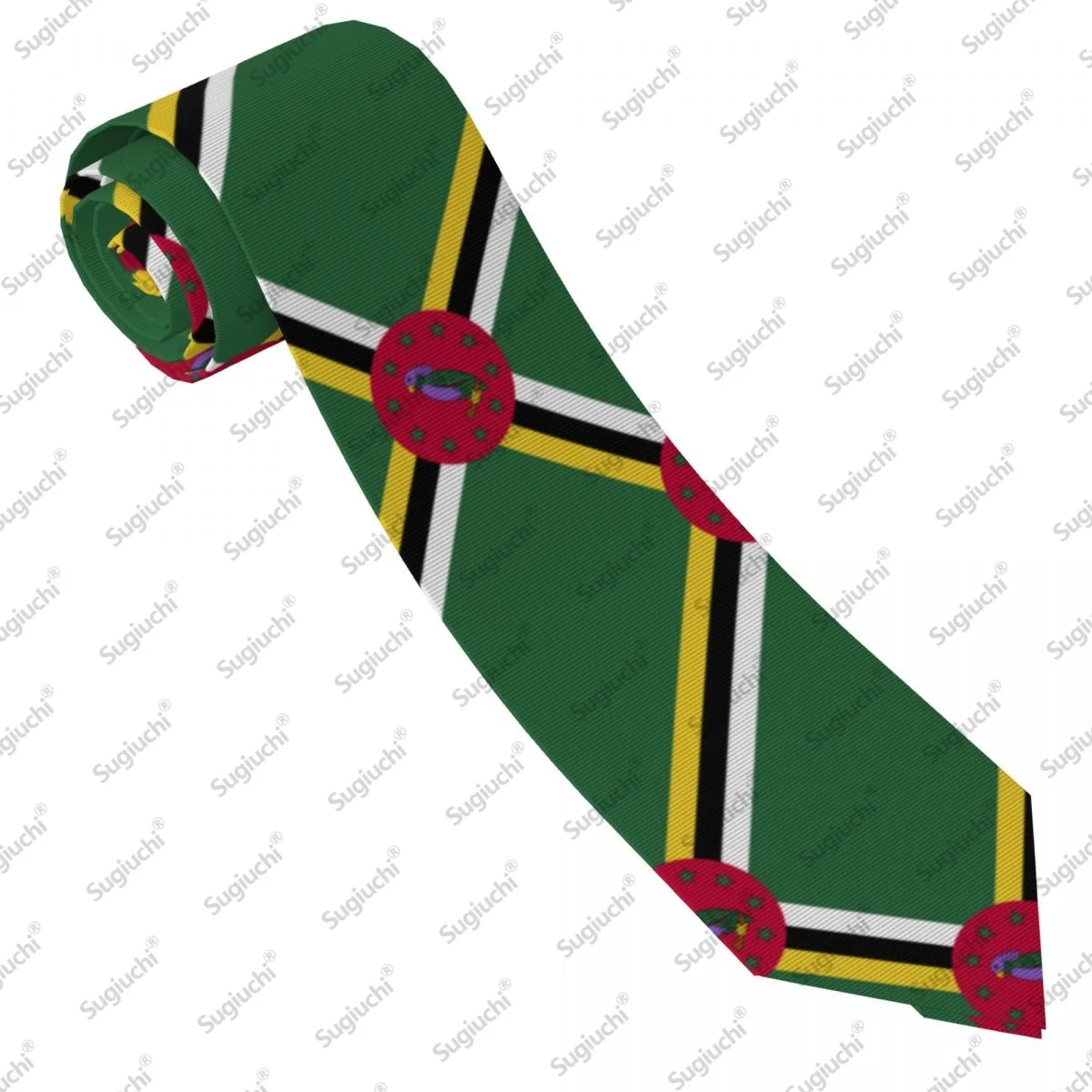 2026 Dominica Flag Wedding PartyNeck Ties For Men Women Casual Plaid Tie Suits Slim Necktie Gravatas For Gift