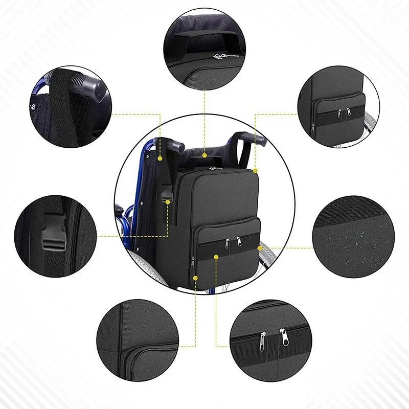 Portable Trolley Suspension Outdoor Wheelchair Storage Bag Large Capacity Waterproof Storage Bag