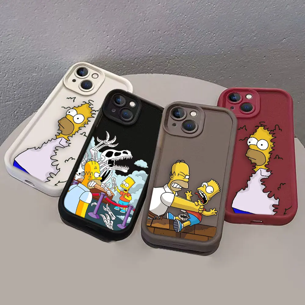 Funny TV The S-Simpsons Cover Phone Case For Oneplus 11 10R 8T NORD CE 2 3 4 LITE ACE 2 3 MOTO G9 22 30 Color Case Funda Shell