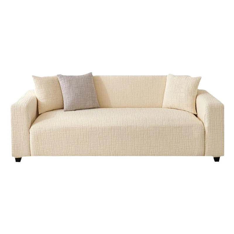 Stripe Stretch Sofa Slipcover, Sofa Cover Stretch Couch Cover 1 Piece Non-Slip Weave Textured Warm Soft Sofa Cushion Couch Cover