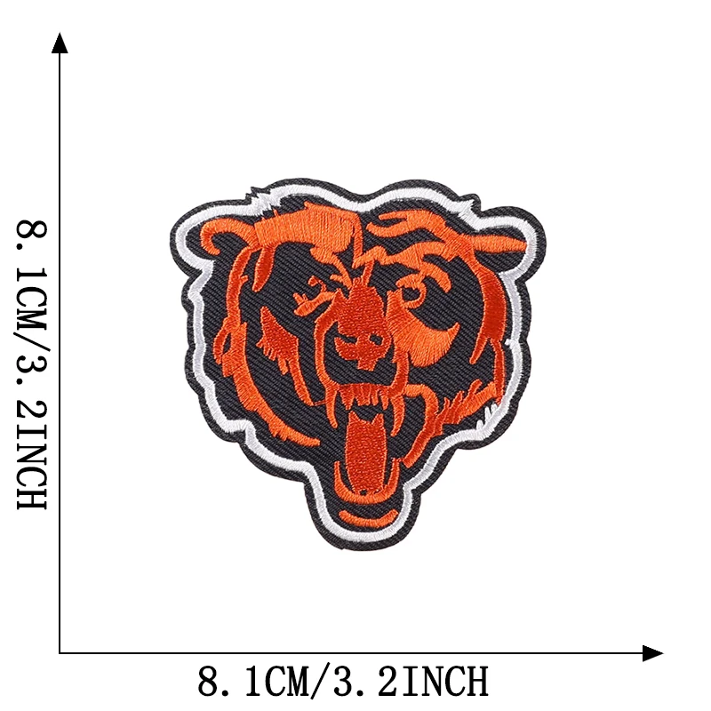 Tiger Wolf Patches für Kleidung Jungen Tiere Bär Eisen auf bestickt Thermocollant Stoffe Jacken Thermo Mochila Nähen Parches – Detail 11