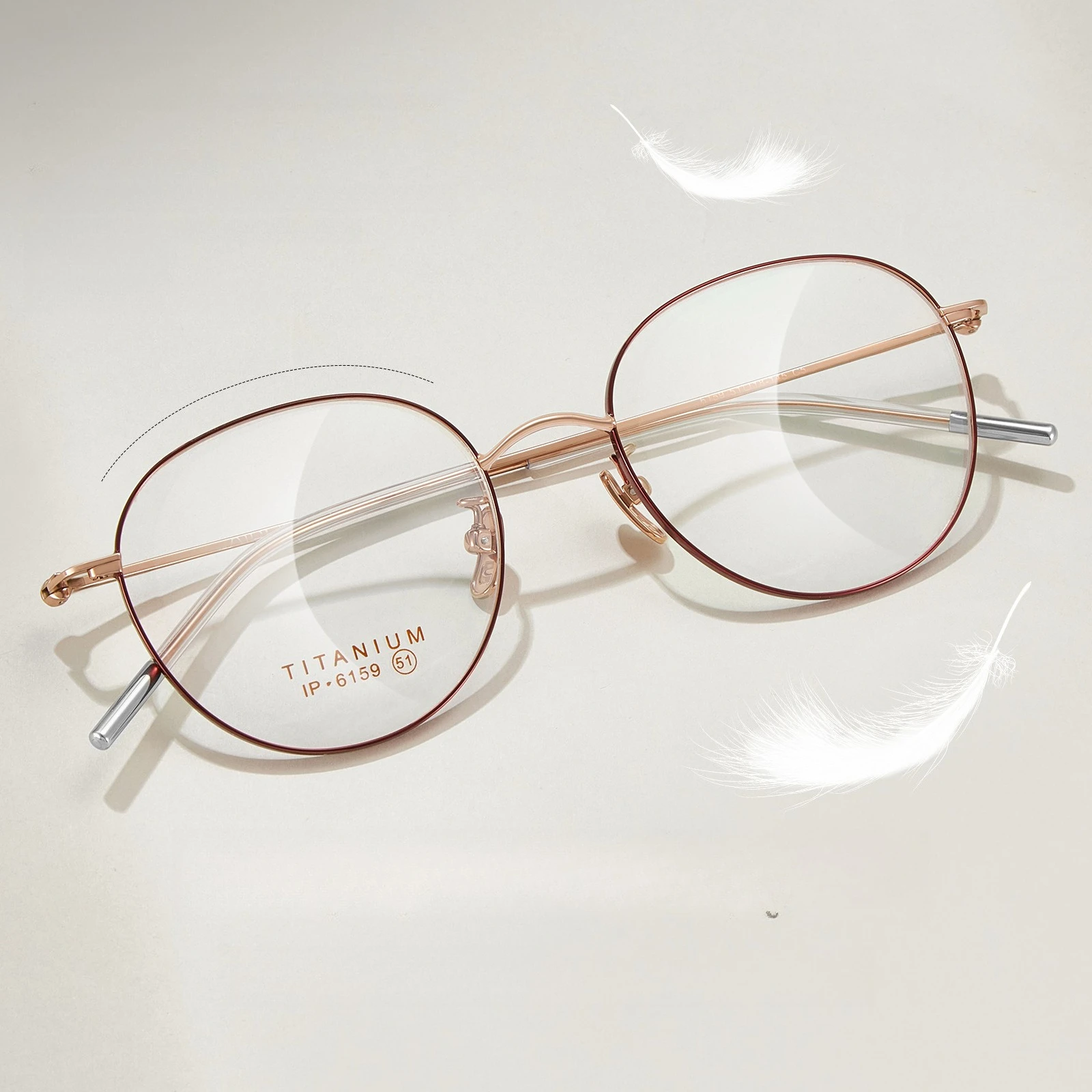 

Exquisite Details Popular Vintage Round Alloy glasses frame men women optical Myopia Presbyopia Lenses attachment eyewear