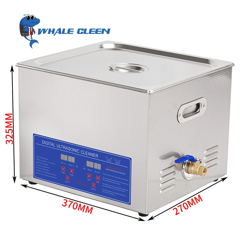 Blue Whale 3D Printing Cleaning Machine 14.5L 3.2gallon Digital Commercial Ultrasonic Cleaner For 3D Industry