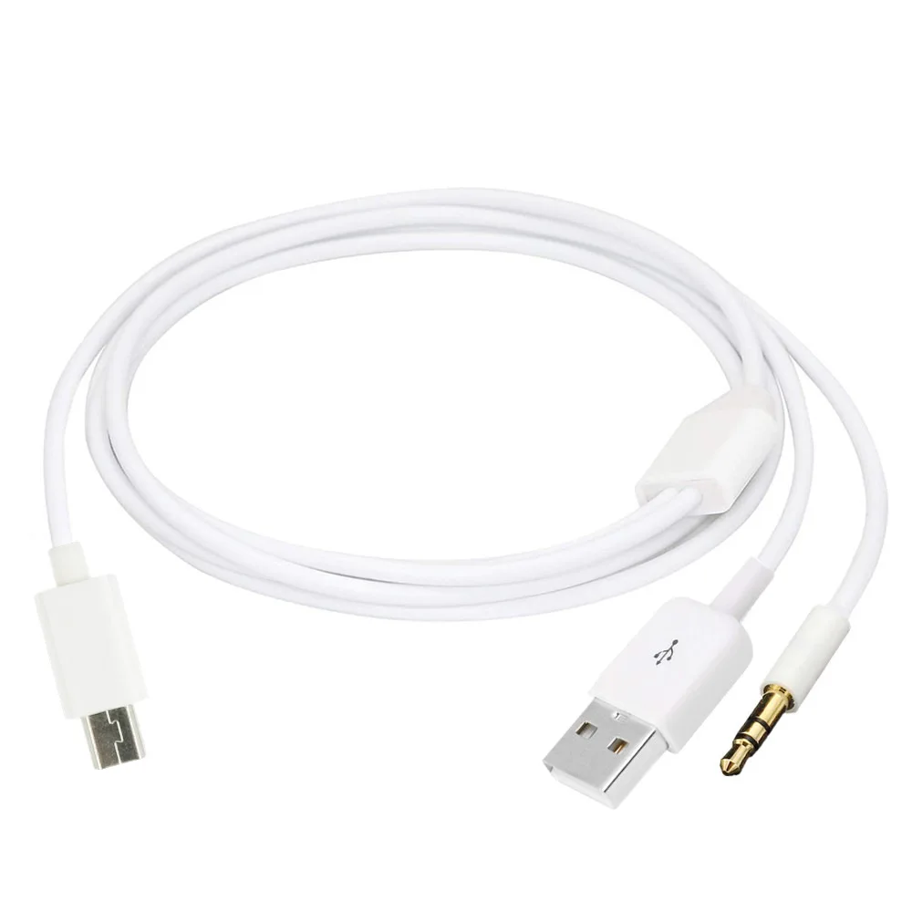 كابل مكبر صوت USB صغير مطلي بالذهب بطول 1 متر، كابل صوت 1/2، زوج mini5p، كابل مكبر صوت USB ستيريو 3.5