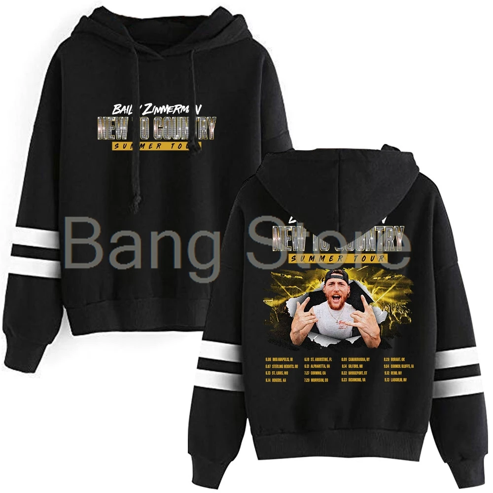 

Bailey Zimmerman New To Country Summer Tour Pullover Hoodie Unisex Hooded Sweatshirt Fashion Unisex Tracksuit