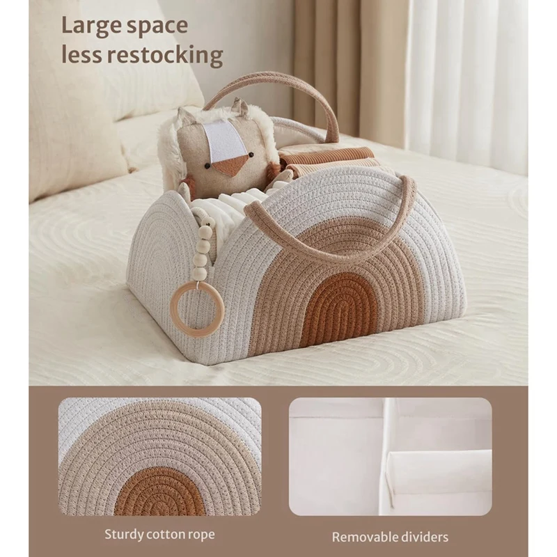 Grande boîte de douche de bébé pour les nécessités de la présidence du nouveau-né, MUNIBag portable pour les produits de bébé et sac à couches de grande capacité